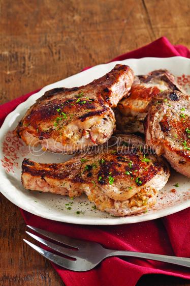 Apple Bacon Stuffed Pork Chops