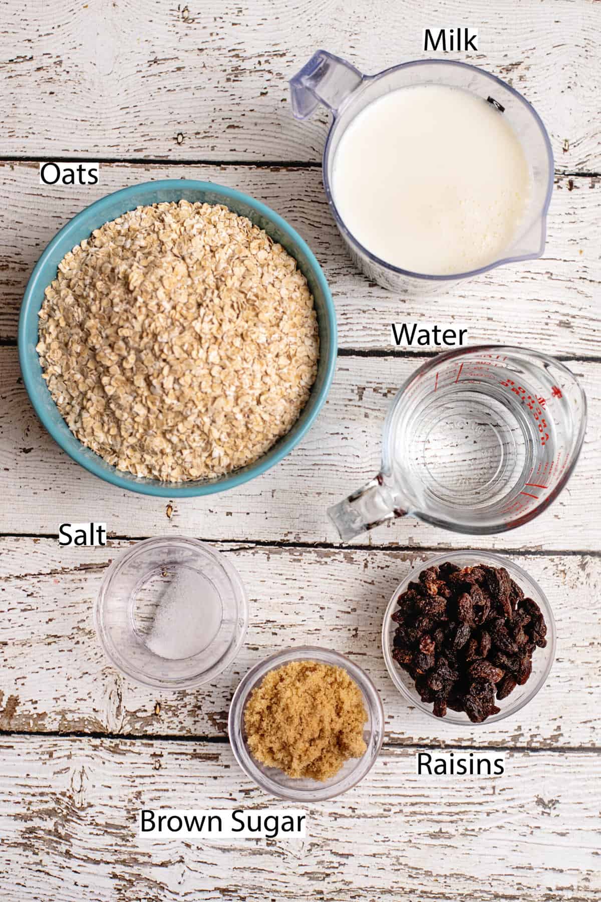ingredients for crock pot oatmeal