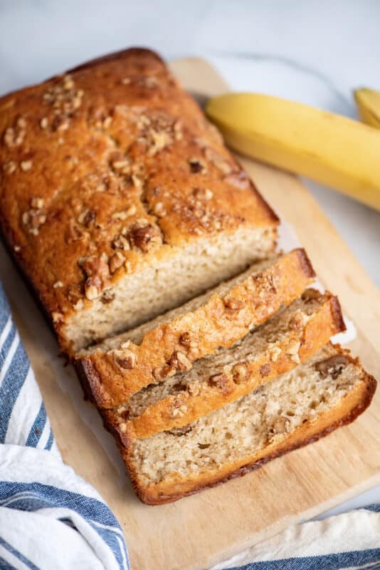 banana bread slices