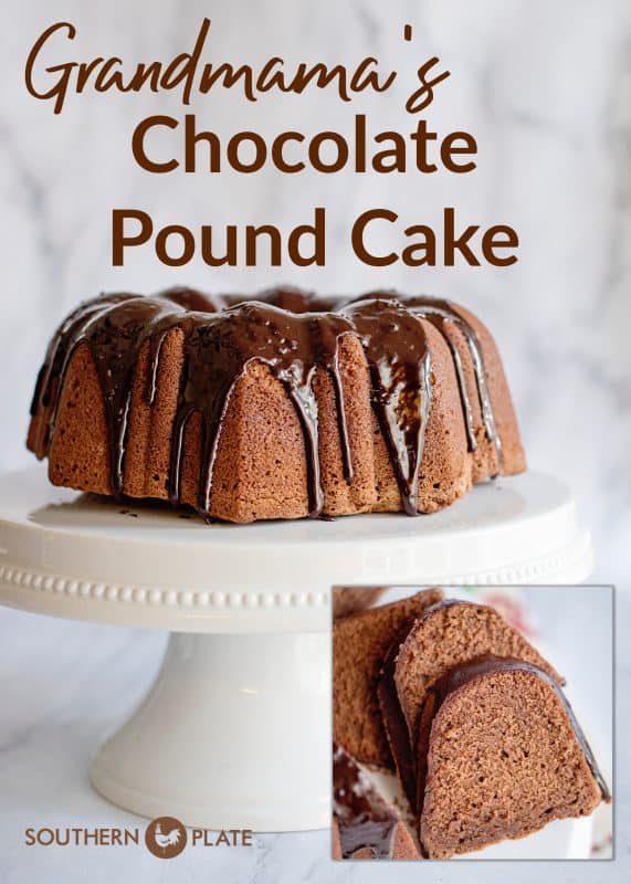 Hero image for chocolate pound cake with glaze