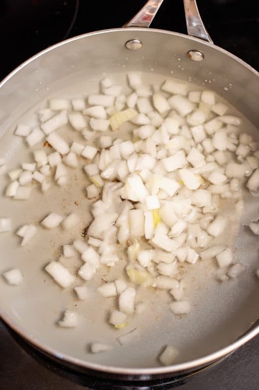 adding onions for squash casserole