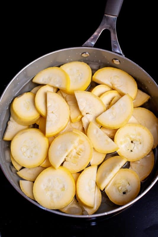 Add squash to skillet and cook until tender.
