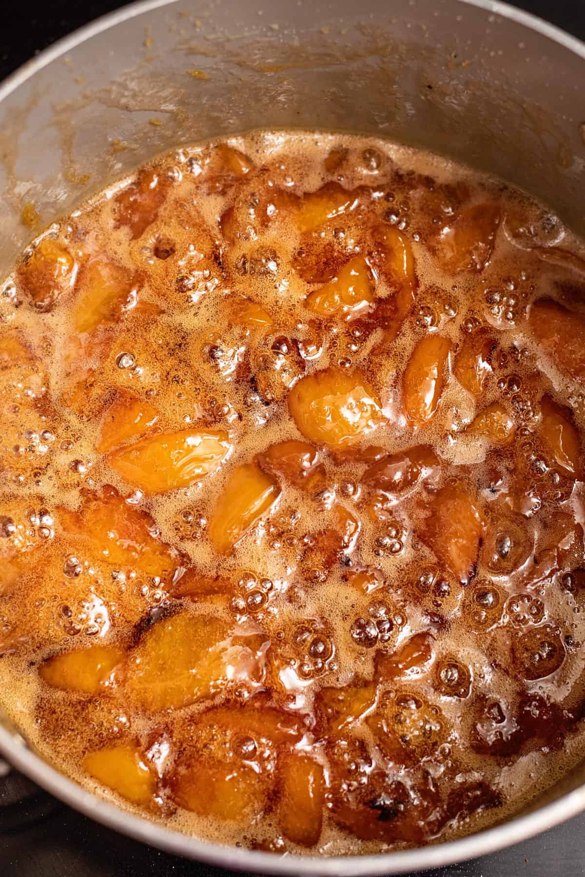 homemade peach preserves after 45 mins
