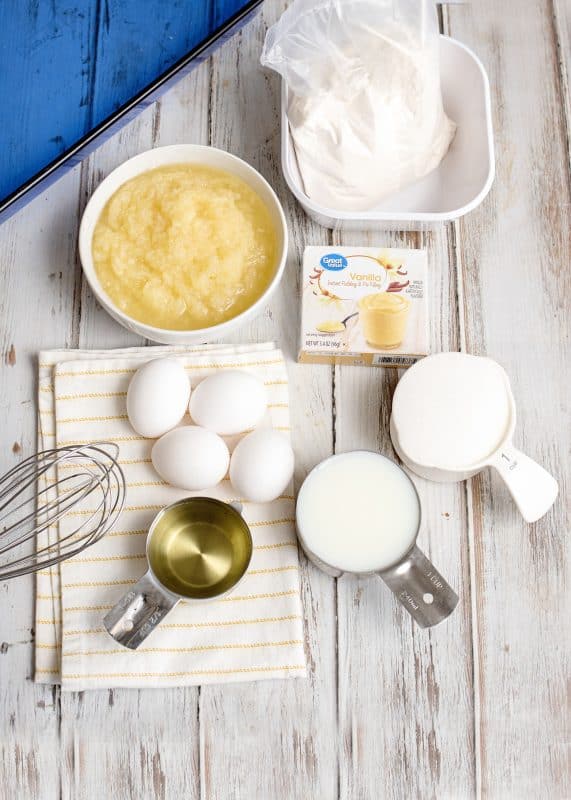 Ingredients to make Elvis Presley Cake.