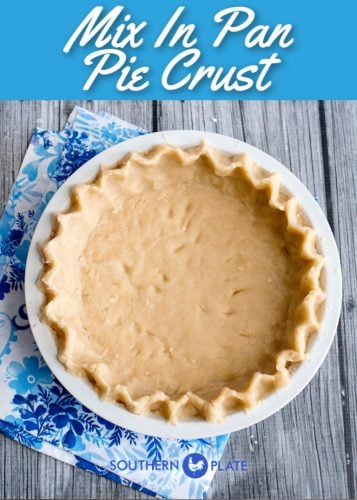 Pat in Pan Pie Crust Pinterest image.