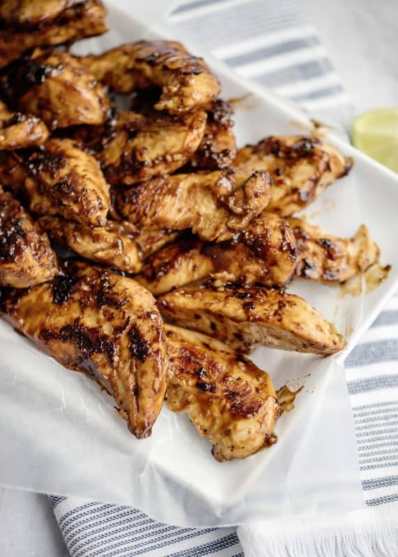 Grilled chicken tenderloins