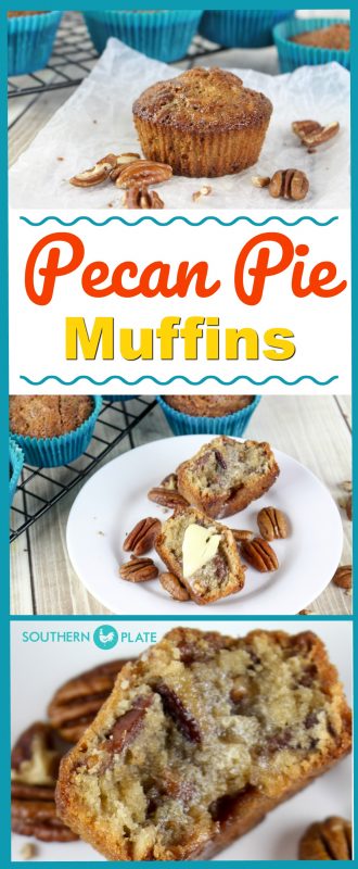 Pecan pie muffins Pinterest image