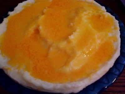 fancy mashed potatoes with cheese