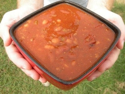 Bowl of Crock Pot Chili 