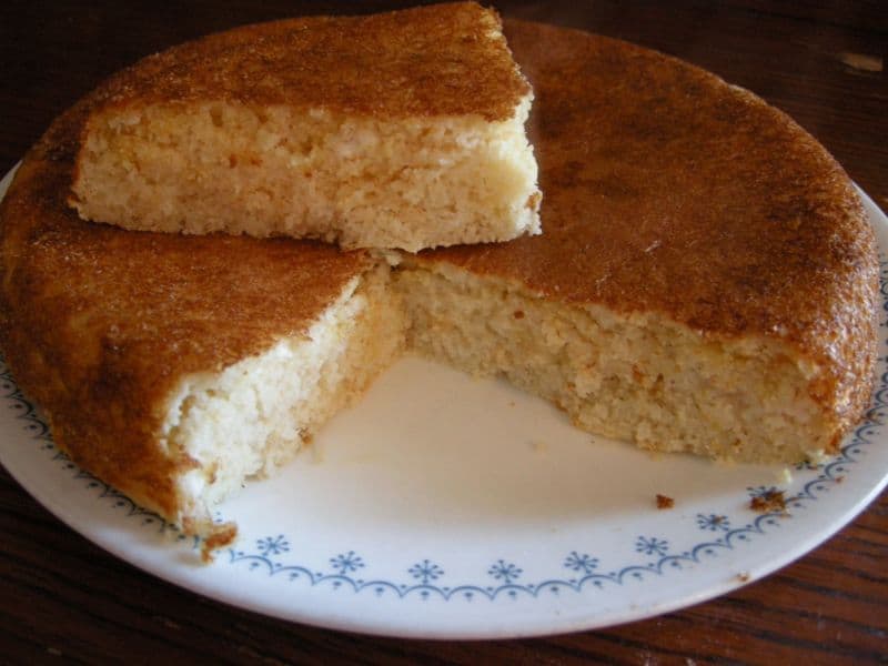 Plate of dixie cornbread (Thanksgiving corn recipes).