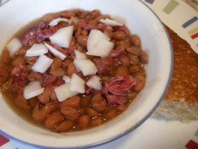 pintos and cornbread (how to make dried beans, step by step!)