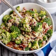 Broccoli salad with bacon