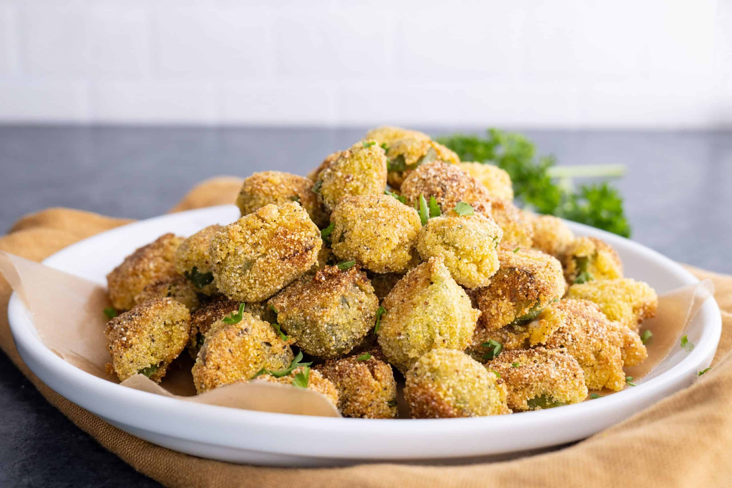 fried okra in a bowl