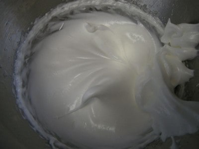 Perfect meringue topping for lemon meringue pie (made with condensed milk).
