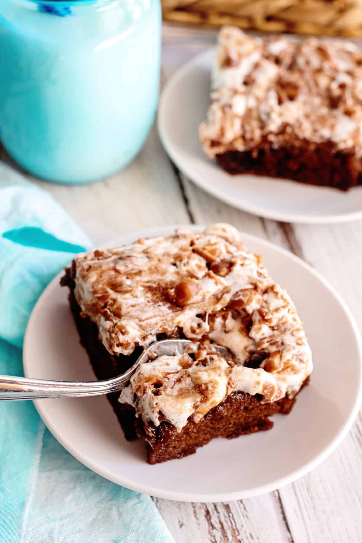 A slice of Mississippi mud cake