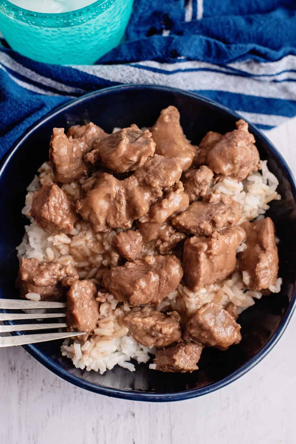 Steak Tips Over Rice In The Crock Pot Southern Plate