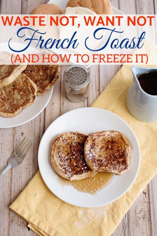 Hamburger bun french toast