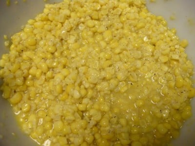 Fresh fried corn