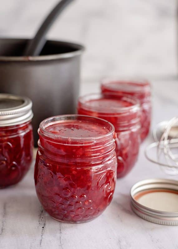 Dr Pepper Congealed Salad in jars