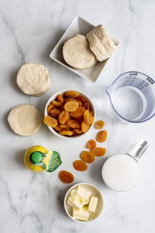 Ingredients for Southern fried pies.