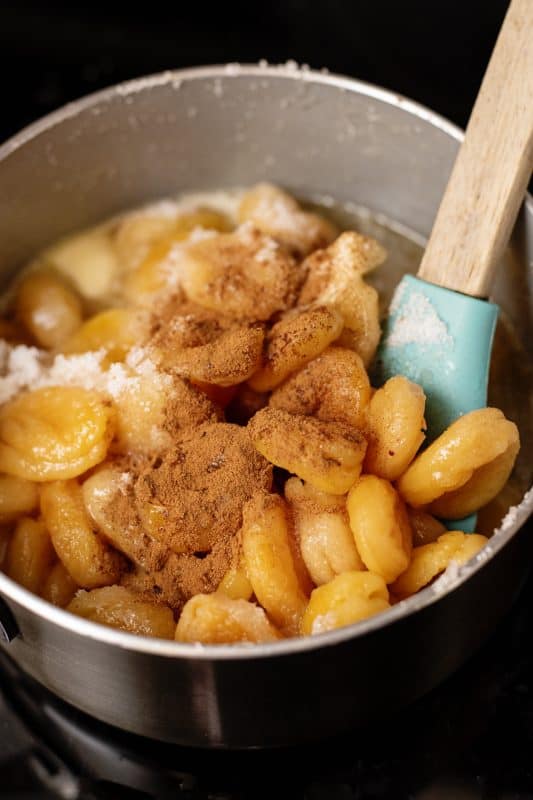 Add cinnamon to pot.