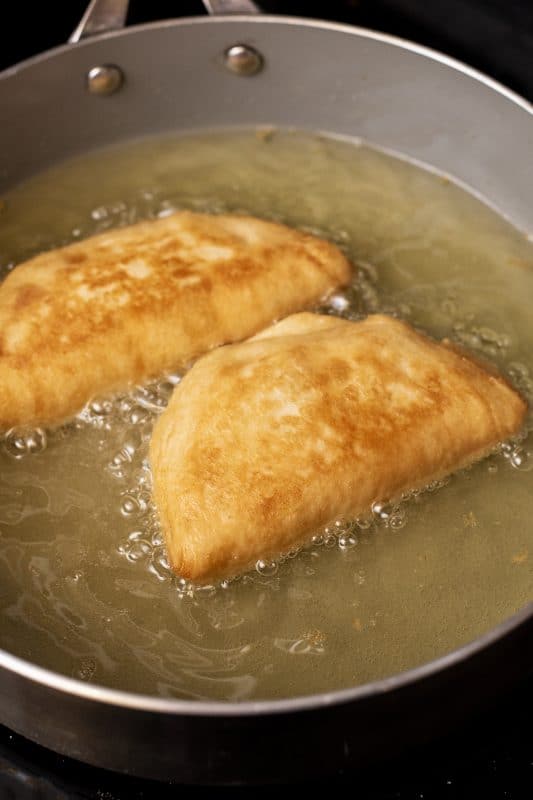 Fry pies until golden brown.