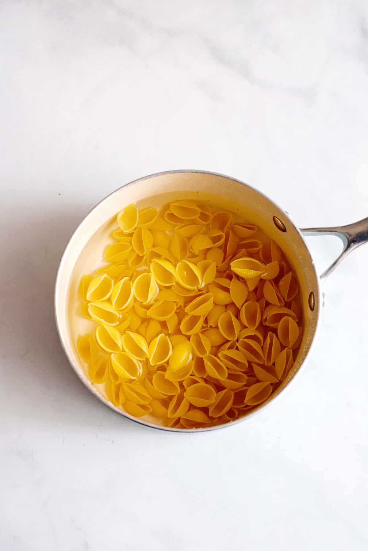 Cook pasta according to package directions.