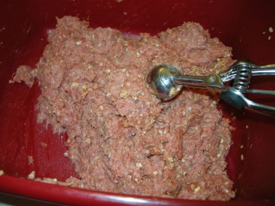 Making meatballs