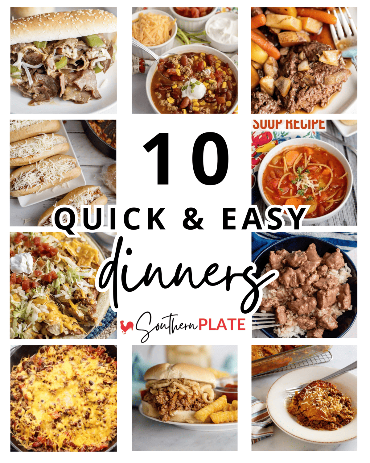 ten quick and easy dinners
