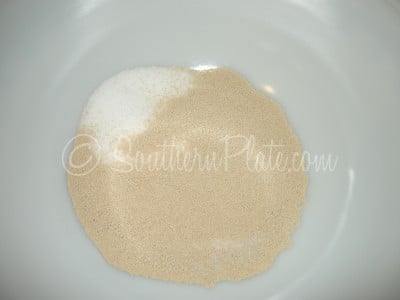 combine salt, flour, and yeast