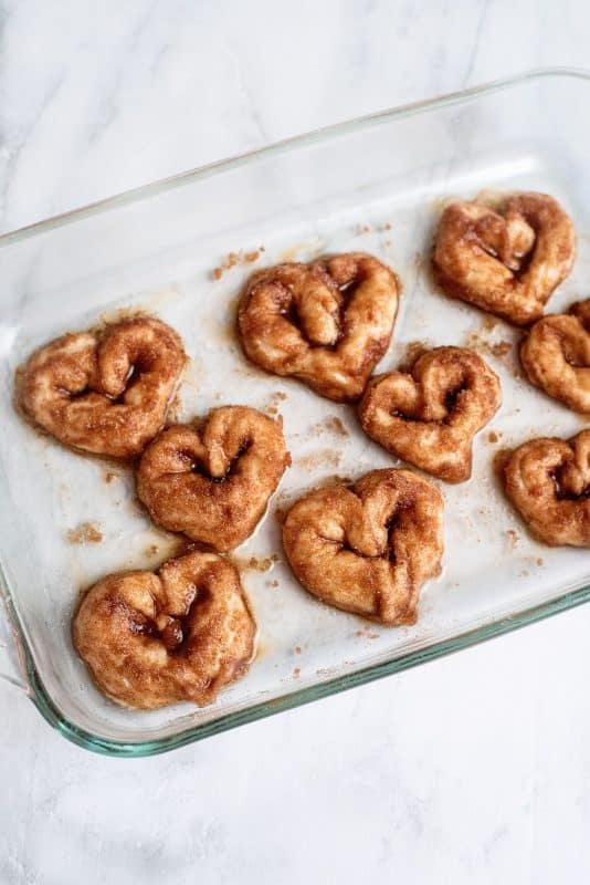 Bake the cinnamon knots