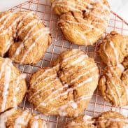 love knots drizzled with icing