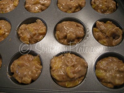 divide mix among muffin cups