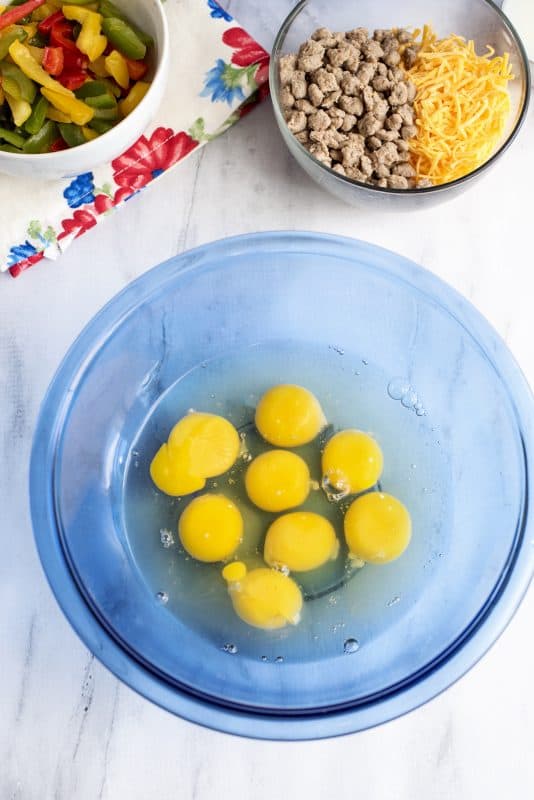 Eggs in a bowl