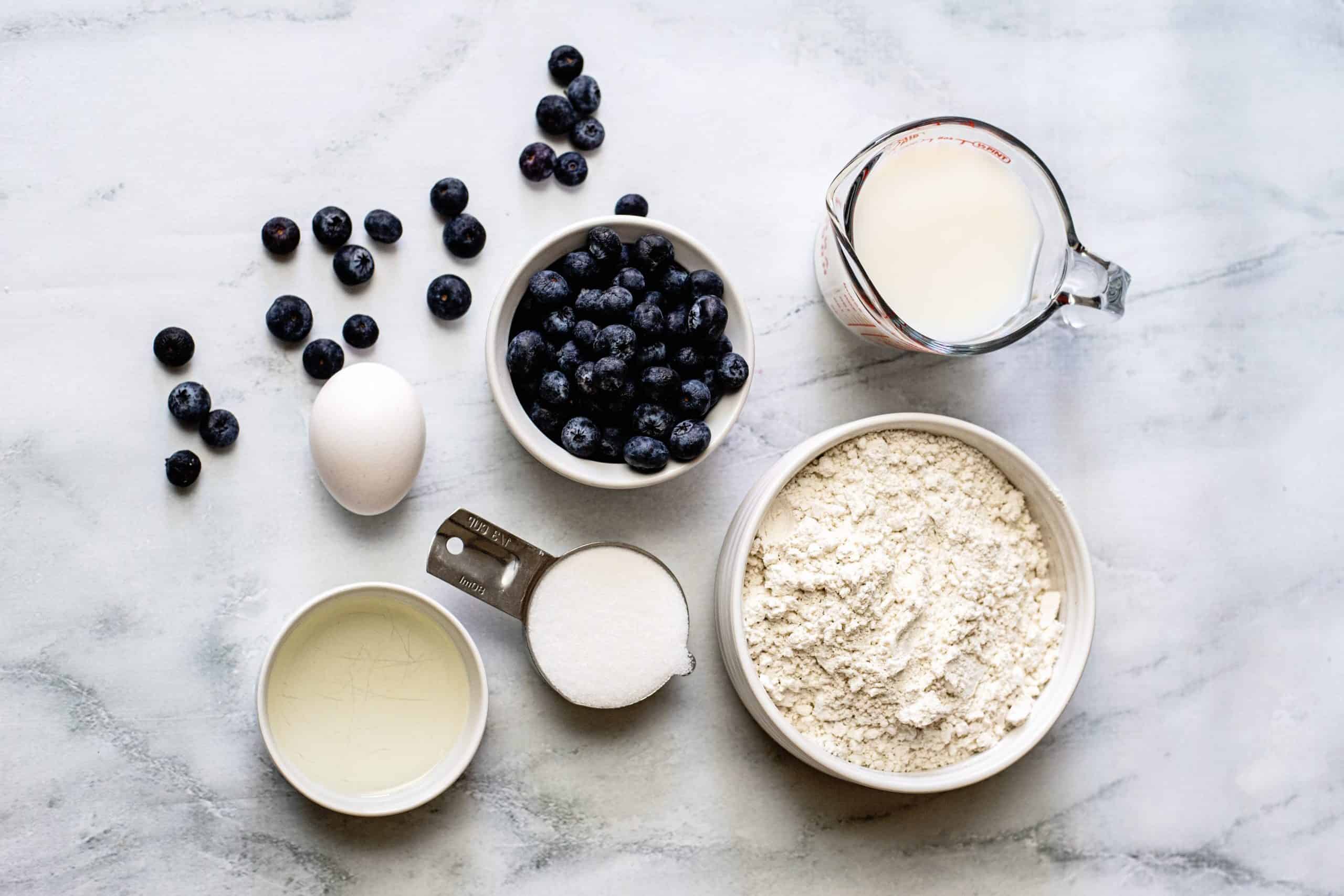 Bisquick blueberry muffins ingredients.