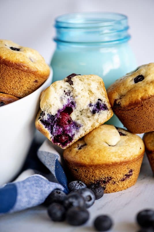 DSCN6354_4000x3000 Southern plate blueberry muffins hero