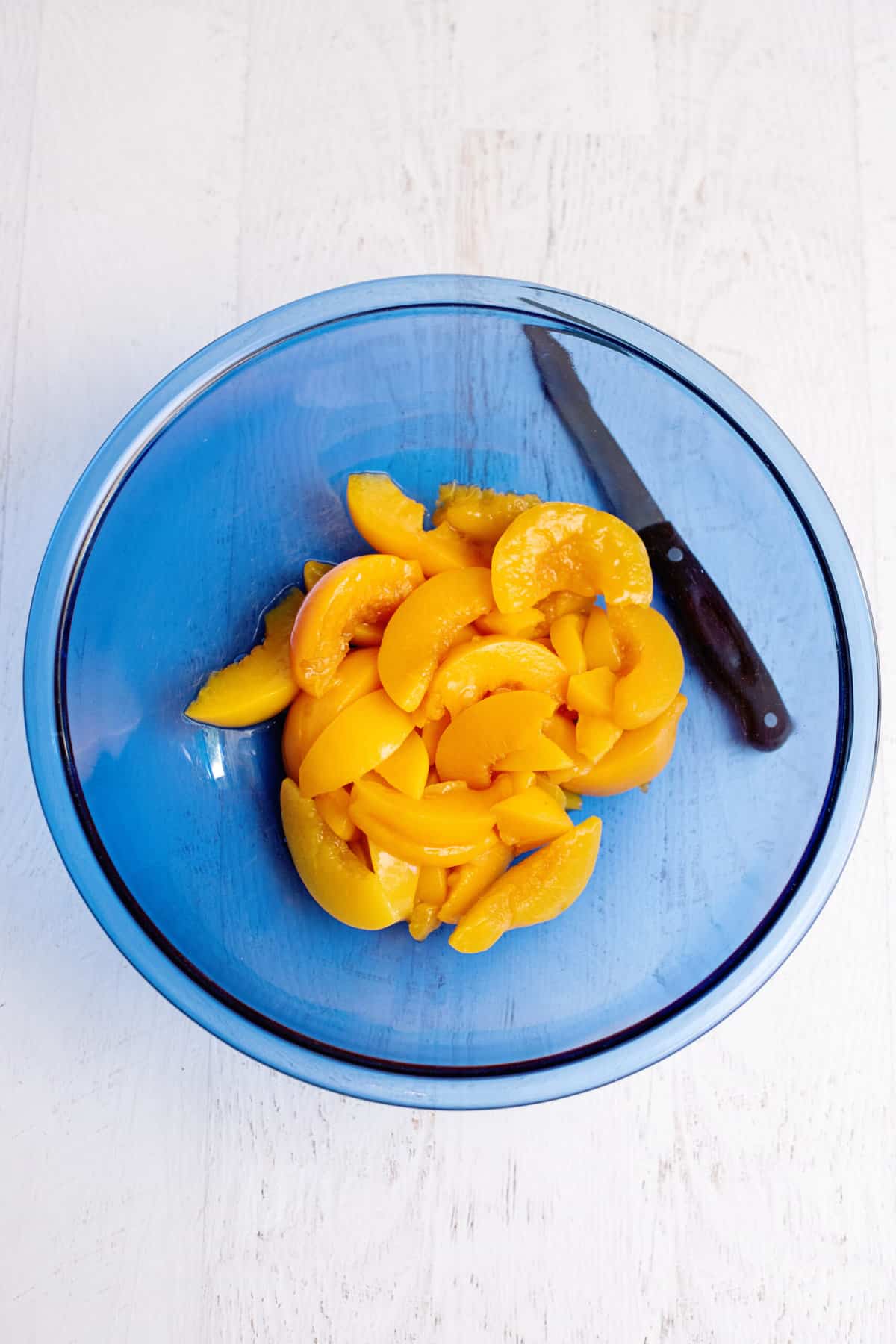 drain peaches 