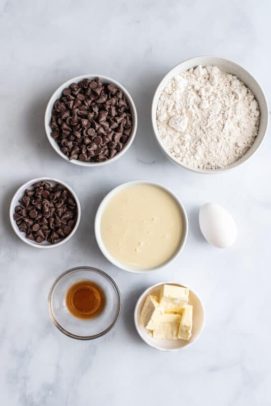 Double chocolate chip condensed milk cookies ingredients