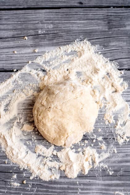 Press together to form dough.