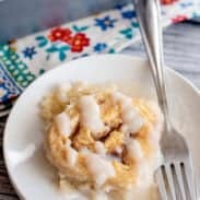 Old-fashioned butter roll on plate.