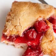 cherry cream cheese cobbler