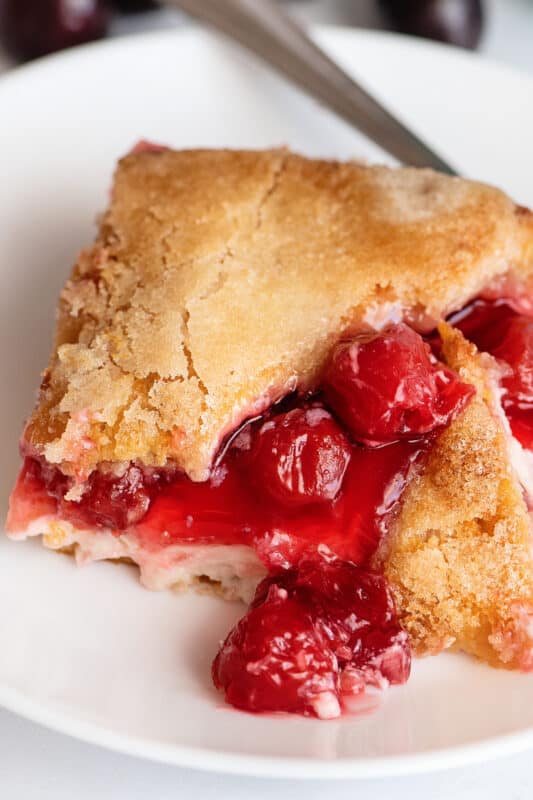 cherry cream cheese cobbler