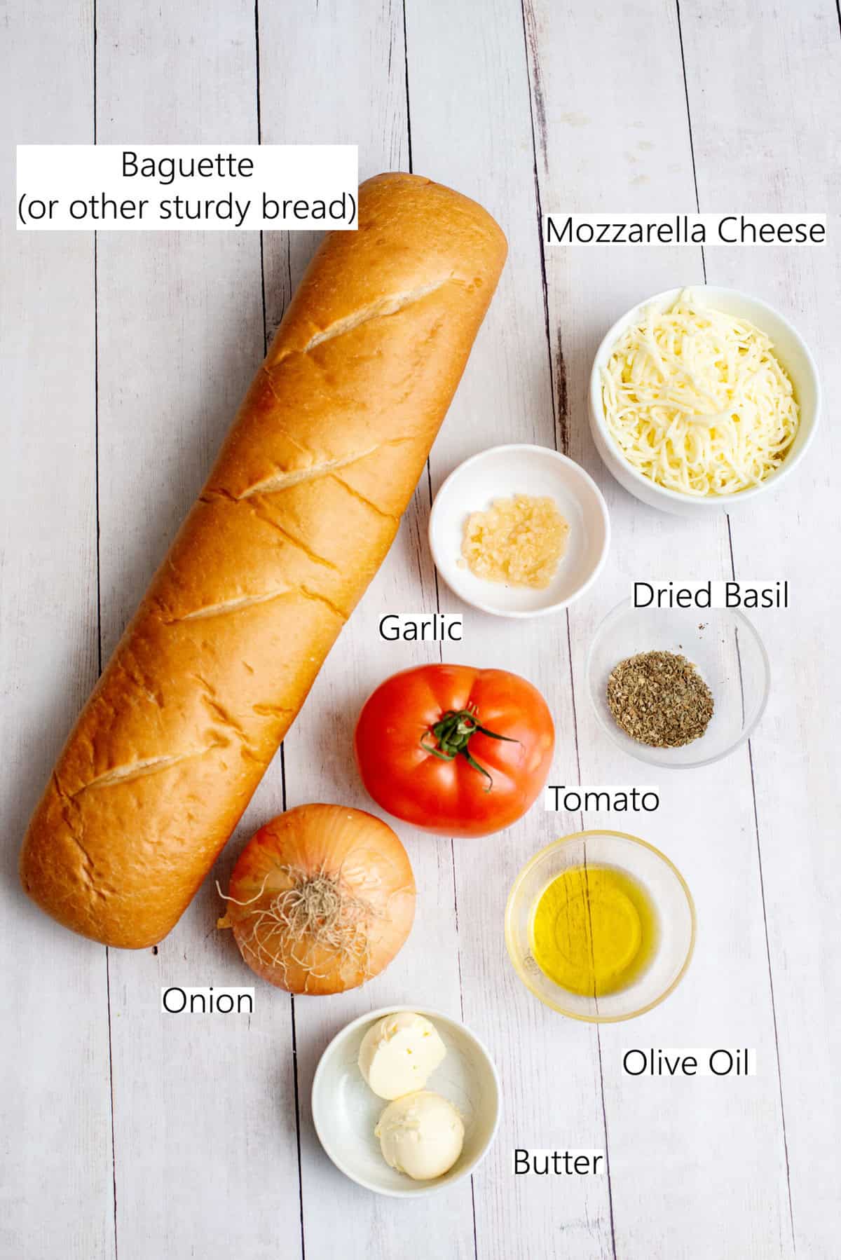ingredients for bruschetta