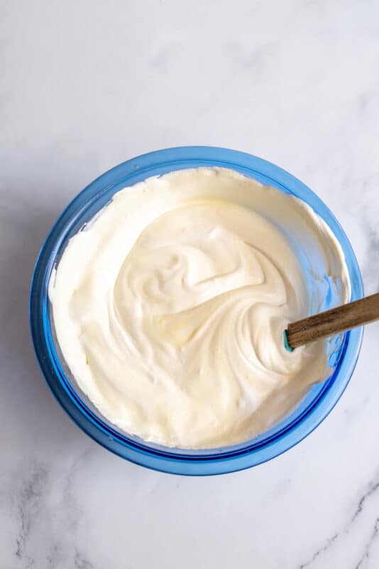 mix up the whipped topping and wet mixture