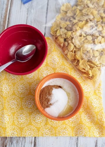 Mixing Up Topping For No Fry Fried Ice Cream