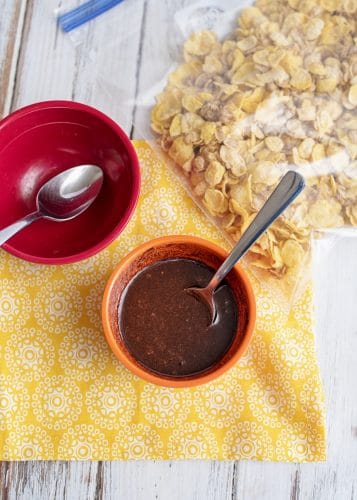 Mixing Up Topping For No Fry Fried Ice Cream