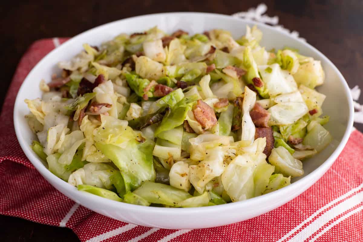 Southern Fried Cabbage With Bacon