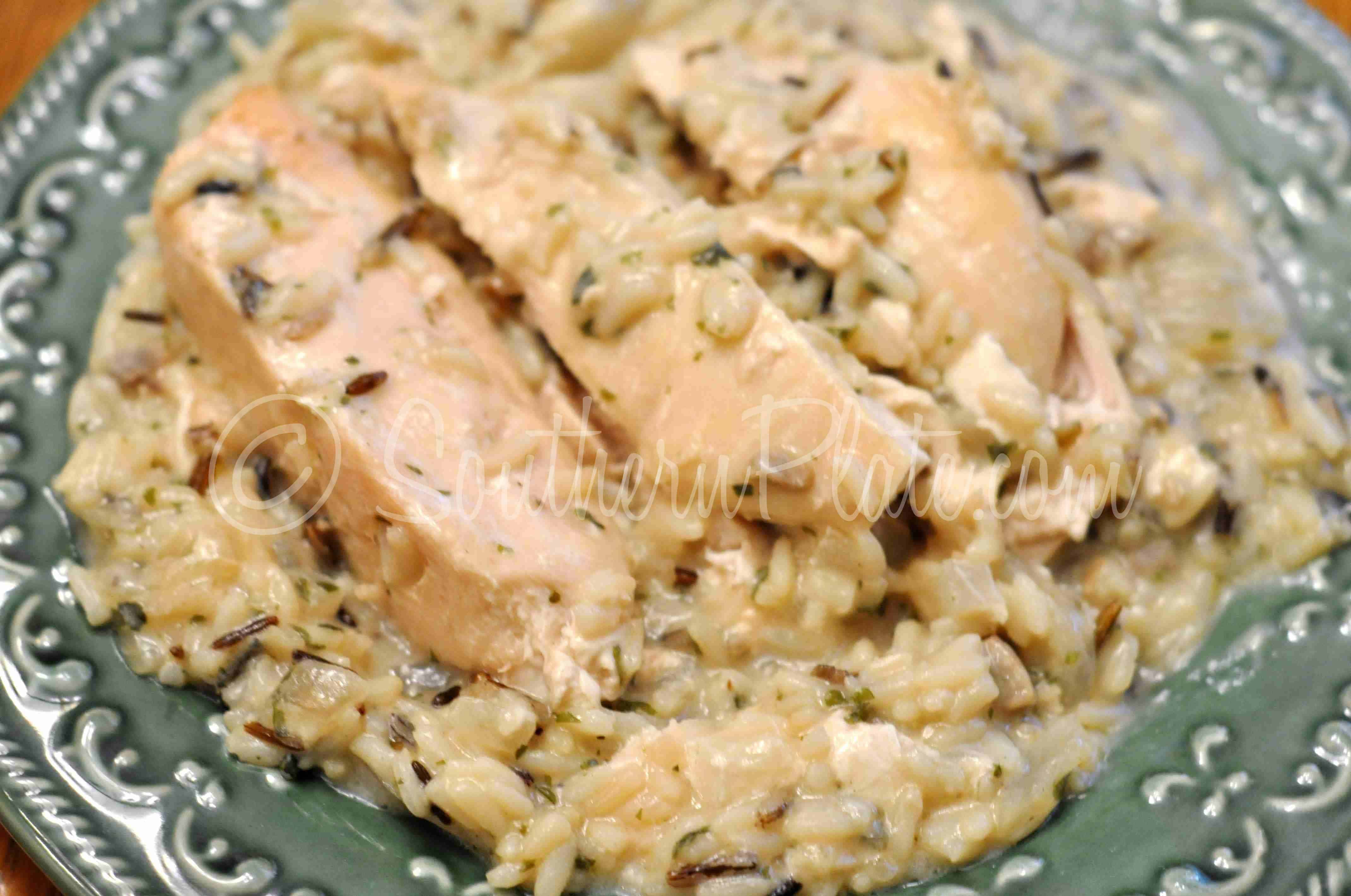 Slow Cooker Chicken and Wild Rice and YOUR Cheering Section