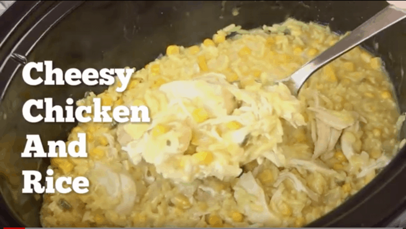 cheesy chicken and rice crock pot