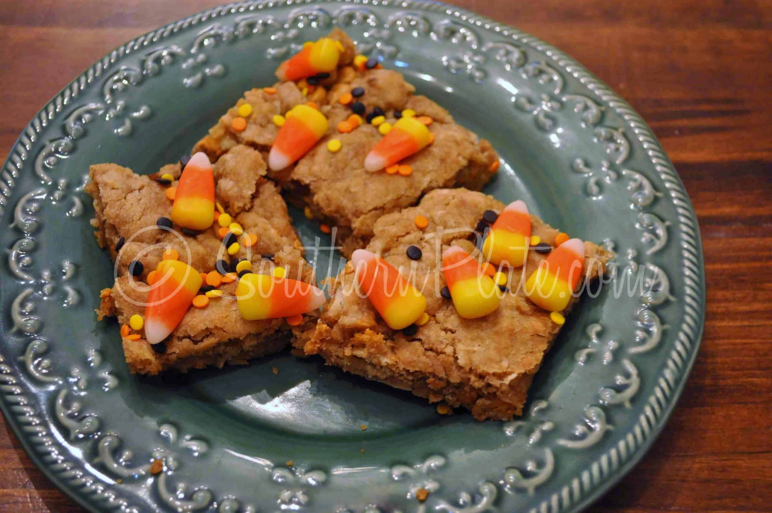 Festive Fall Cookie Bars (one bowl easy!)